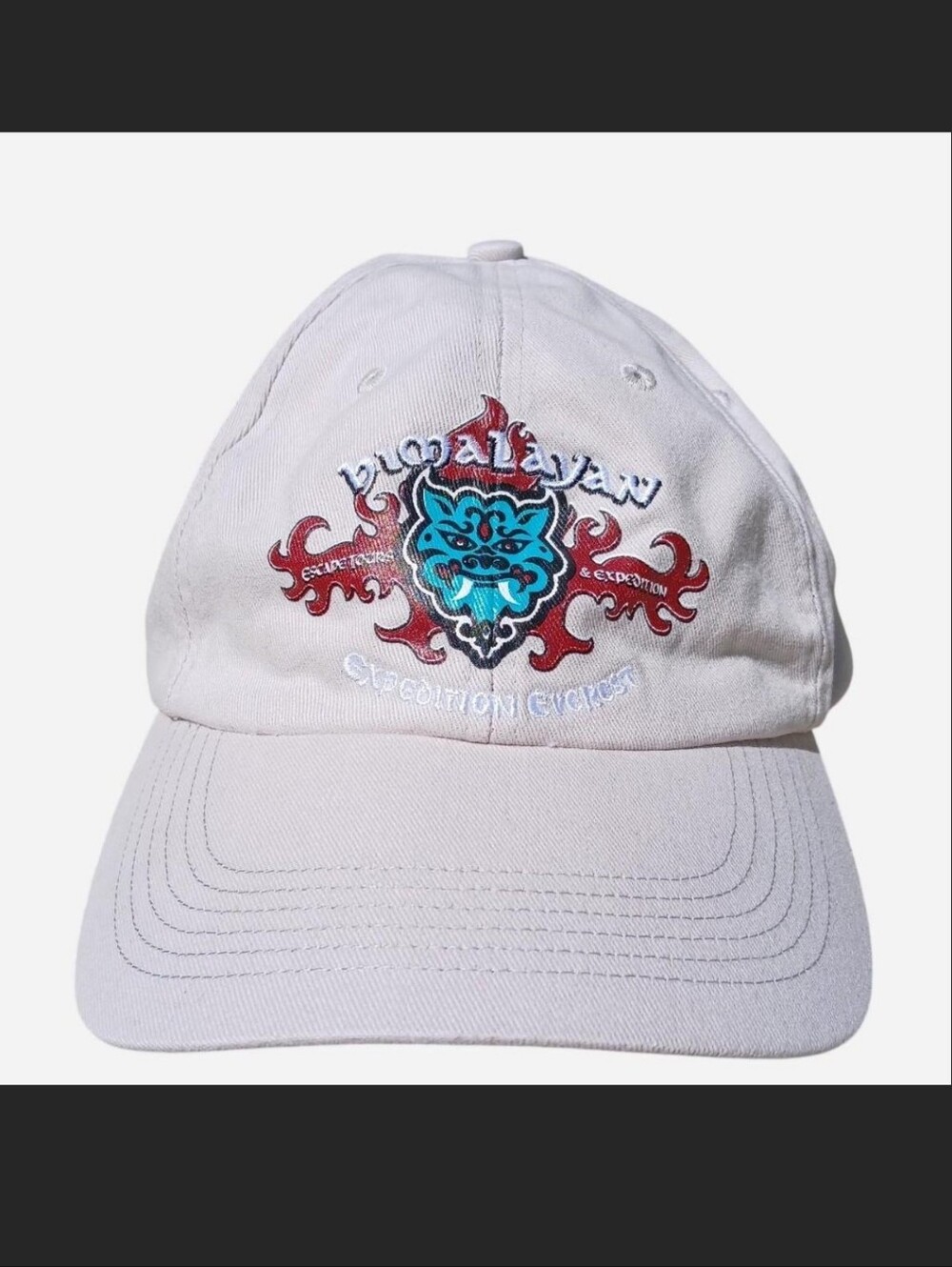 Disney Animal Kingdom Cream Adult Baseball Cap 100% Cotton Expedition Everest
